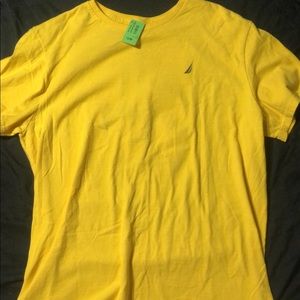 Yellow nautica graphic tee